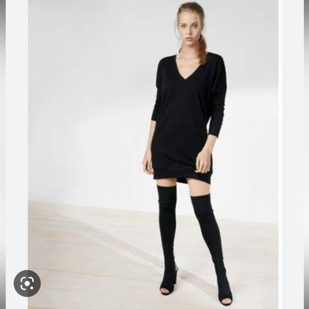 Express Black Heeled Boots